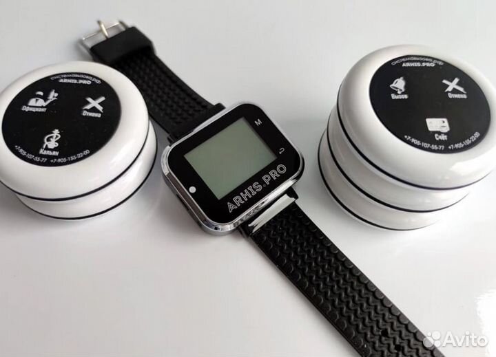 Кнопка вызова персонала, официанта, часы-пейджер