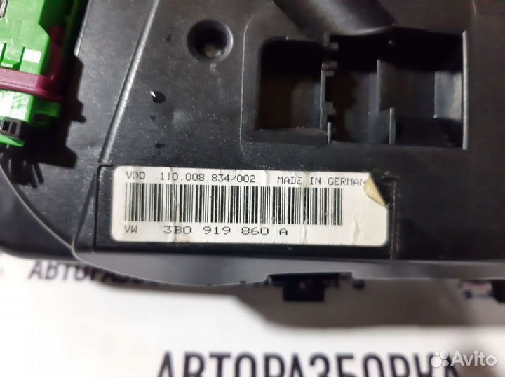 Щиток приборов volkswagen passat b5