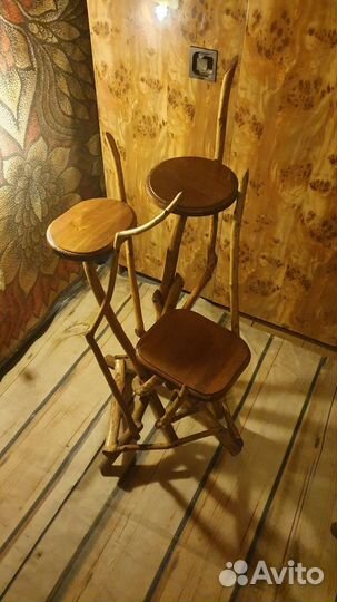 Подставки из дерева для цветов