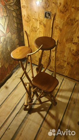 Подставки из дерева для цветов