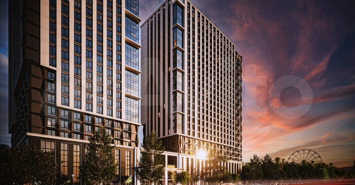 2-к. квартира, 43,9 м², 13/25 эт.