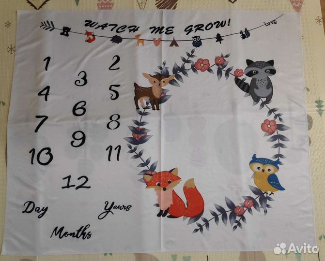 Коврик для фотосъемки малыша