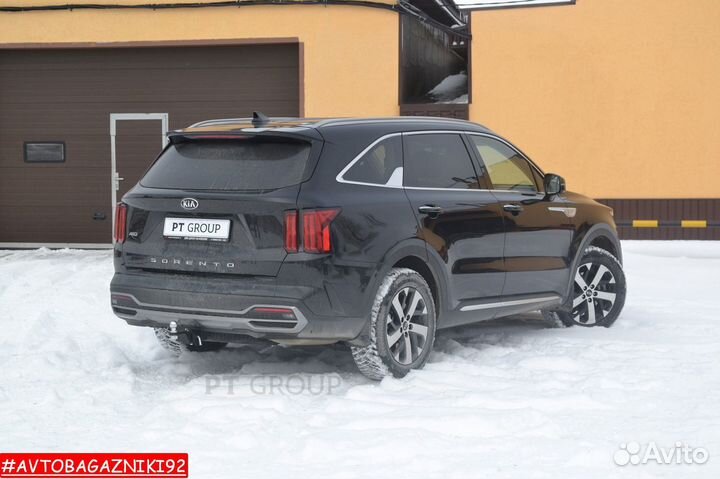 Фаркоп (тсу) под квадрат на Kia Sorento MQ4