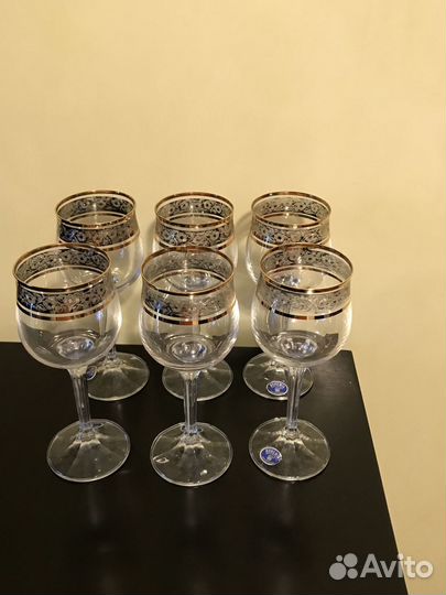 Фужеры богемия хрусталь