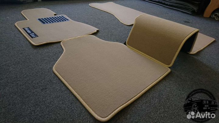 Автоковрики для BMW 7 серии e65, бежевые