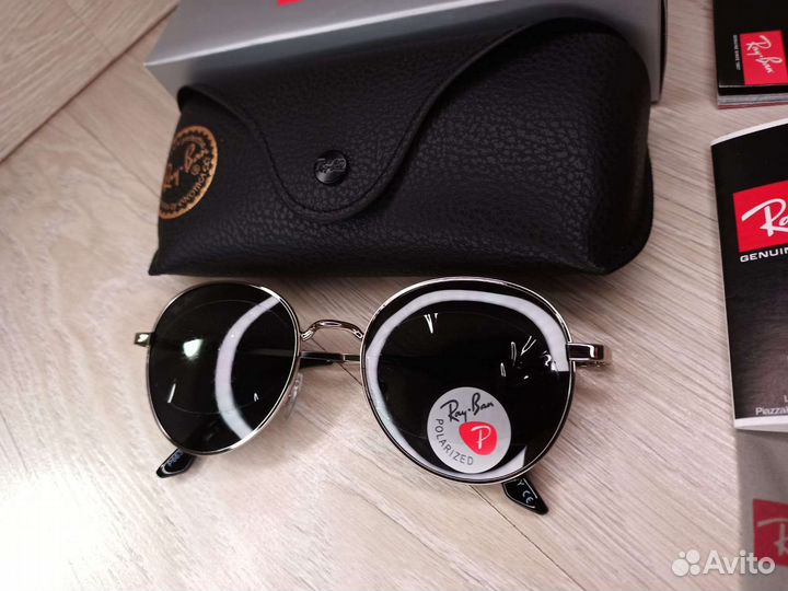 Очки Ray-Ban RB polarized 663 Round Metal новые