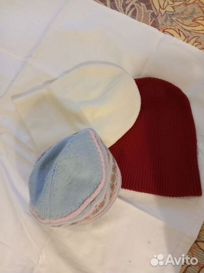 Шапки разные б/у, шляпка новая