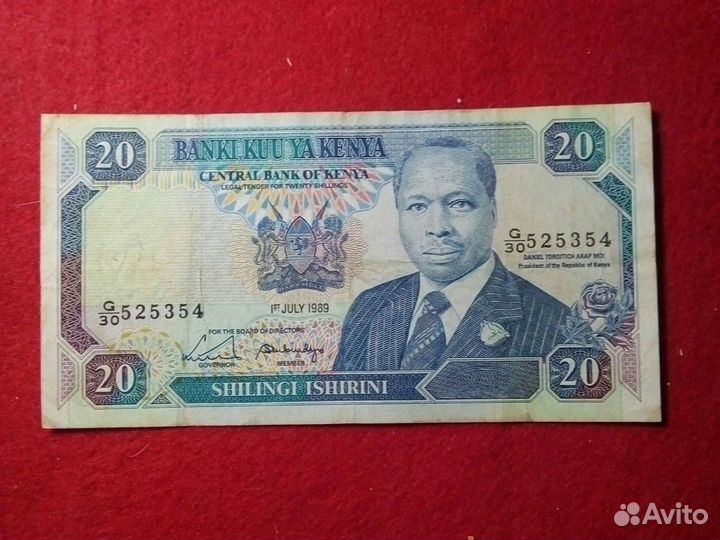 Кения /20 шиллинг/ 1989год /VF