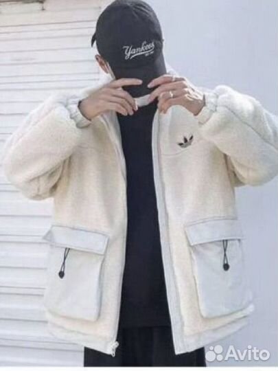 Куртка двухсторонняя барашка Adidas