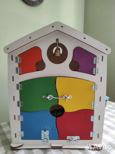 Бизиборд домик со светом большой