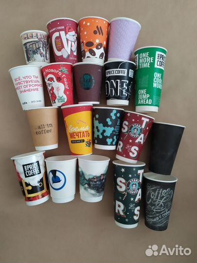 Стаканчики для коллекции 19 штук