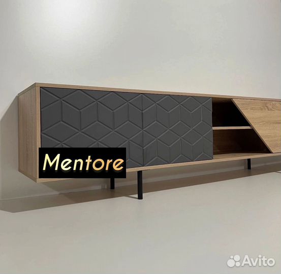 Тумба тв Bravo с фрезеровкой (2000х400х300 мм)