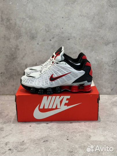 Кроссовки Мужские Nike Shox TL White/Black