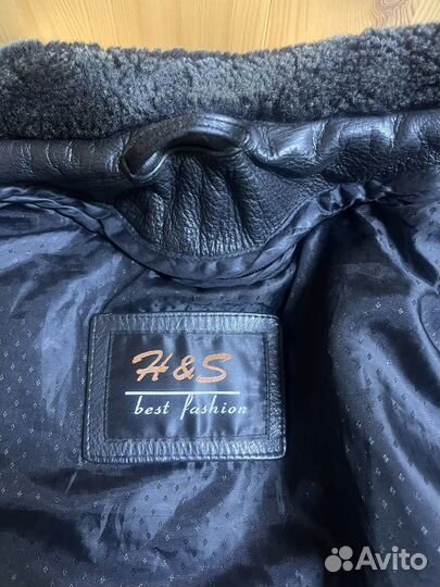 Кожаная дубленка мужская