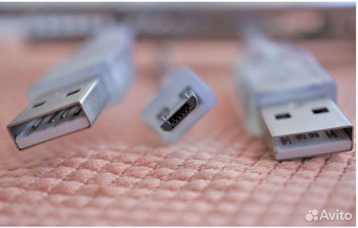 Кабель 2шт USB - microUSB