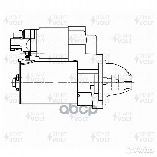 Стартер для а/м Toyota Auris E15 (07) /Verso