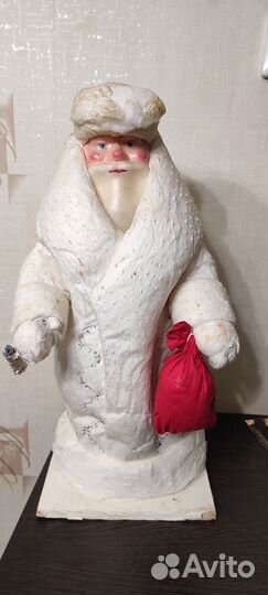 Ватный дед мороз СССР большой, высота 45см