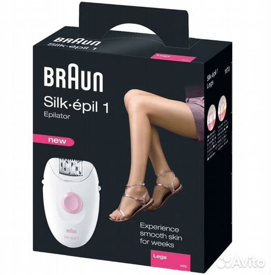 Эпилятор Braun 1170 Silk-epil 1, белый