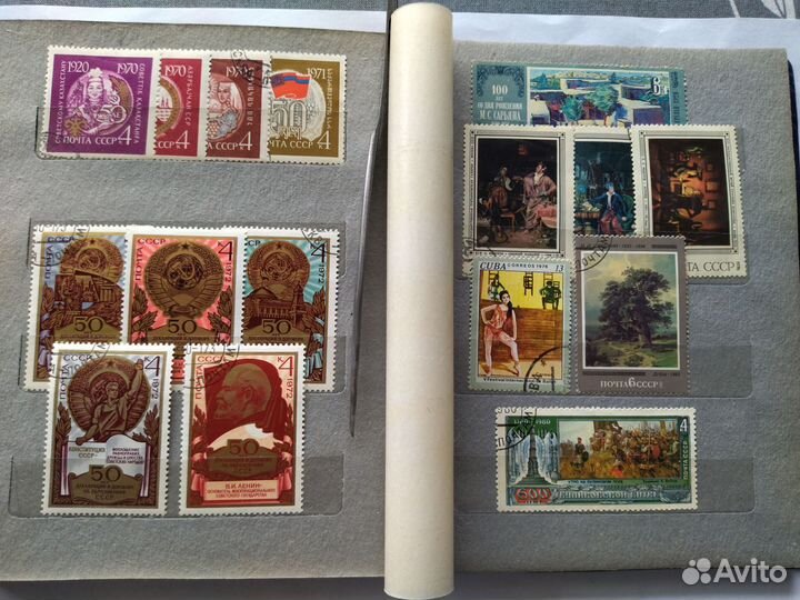 Марки СССР в альбоме