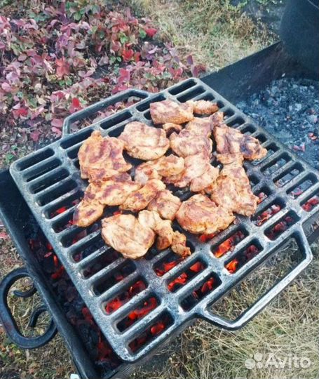 Решетка гриль чугунная