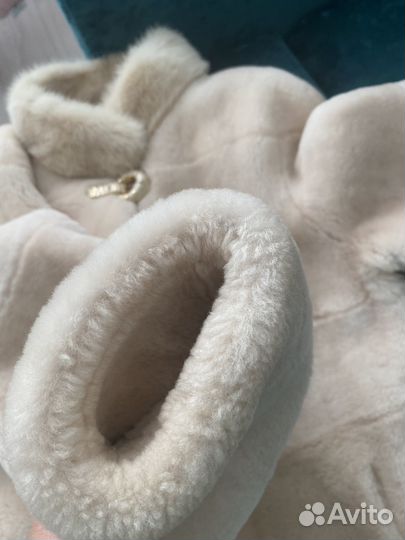 Шуба мутоновая с норкой