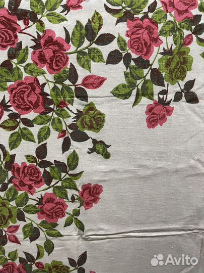 Скатерть льняная СССР 2 шт