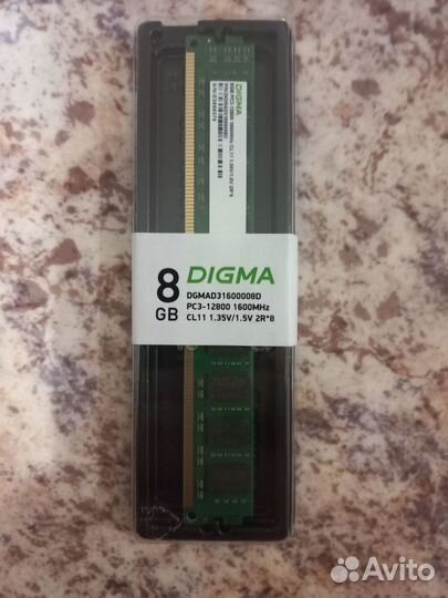 Память DDR3 8Гб Digma dgmad31600008D