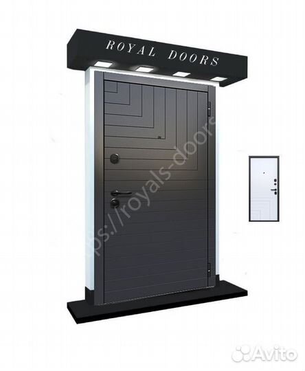 Трехконтурная железная дверь