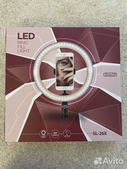 Кольцевая лампа 26 см