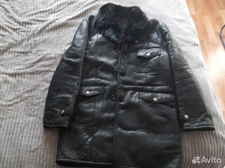 Дубленка натуральная мужская 52 54