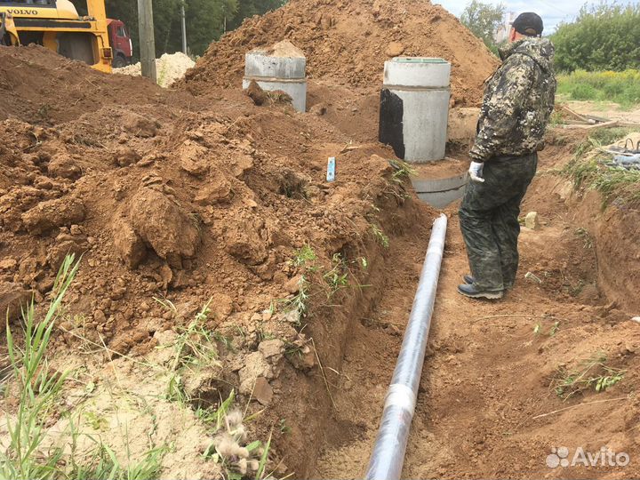 Септик - переливной - дренажный