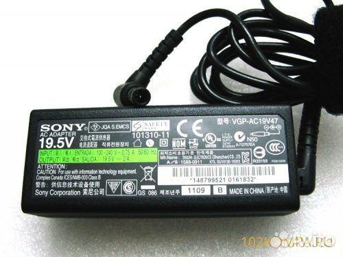 Зарядное устройство Sony 19,5V 2,0A (40W) 6.5x4.4м