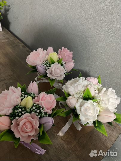 Букет из мыла ручной работы