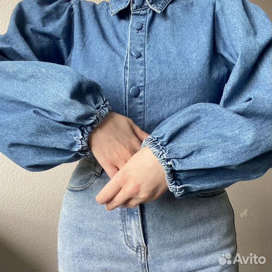 Джинсовая блузка