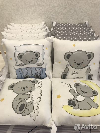 Бортики на кроватку