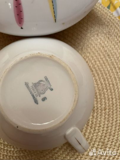 Набор тарелок, чайная пара