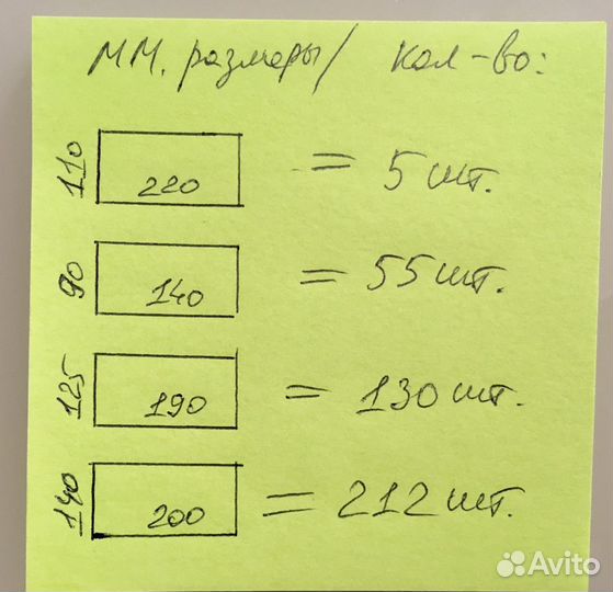Конверты непочтовые