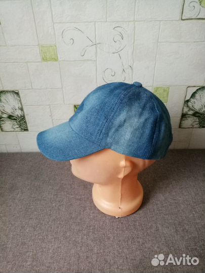 Бейсболка джинсовая для мальчика девочки 7-9 лет