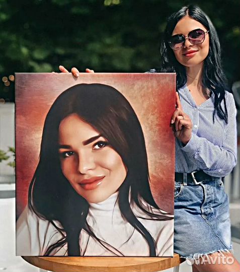 Портрет на холсте 30х40