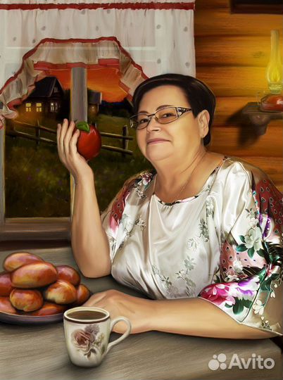 Цифровой рисунок с печатью на холсте, и не только