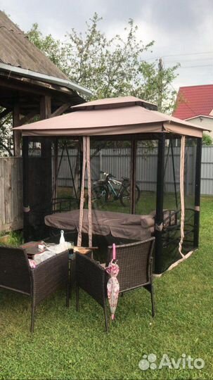 Новые садовые качели беседка Ливерпуль