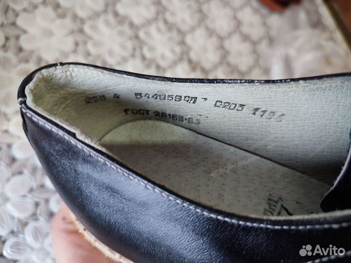 Ботинки женские СССР винтаж новые размер 22,5 (35)