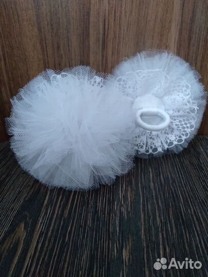 Резинка для волос и ободок ручной работы