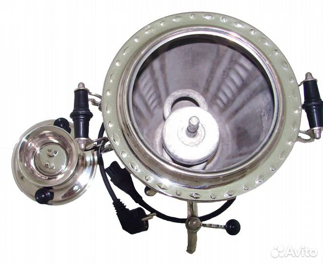 Самовар электрический новый, никелированный