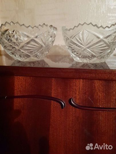Хрустальные винтажные ёмкости