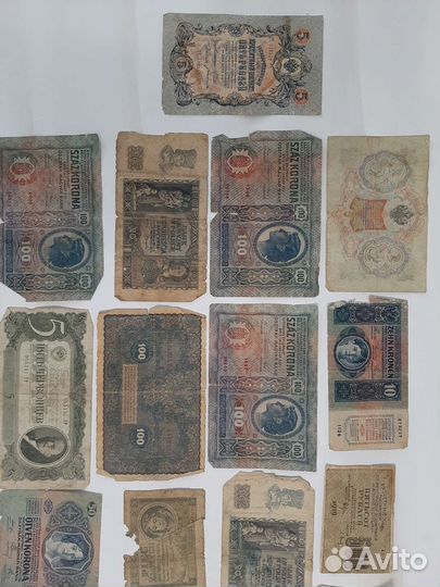 Бумажныые купюры деньги Европа СССР