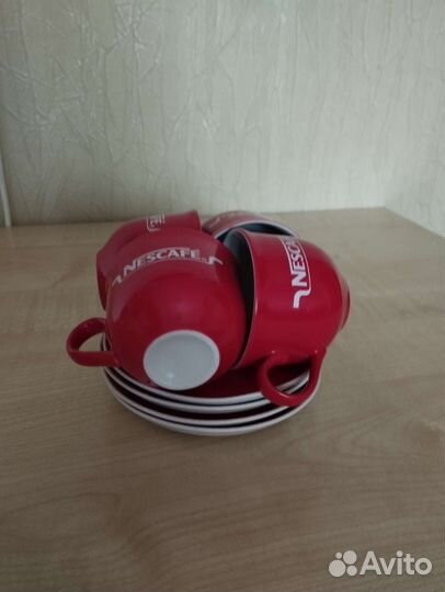 Кофейный набор на 4 персоны, 8 предметов, новый