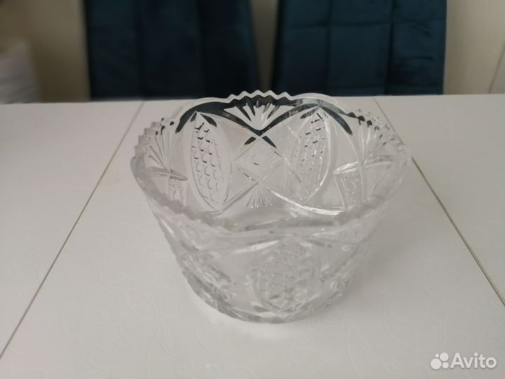 Хрусталь СССР ваза конфетница