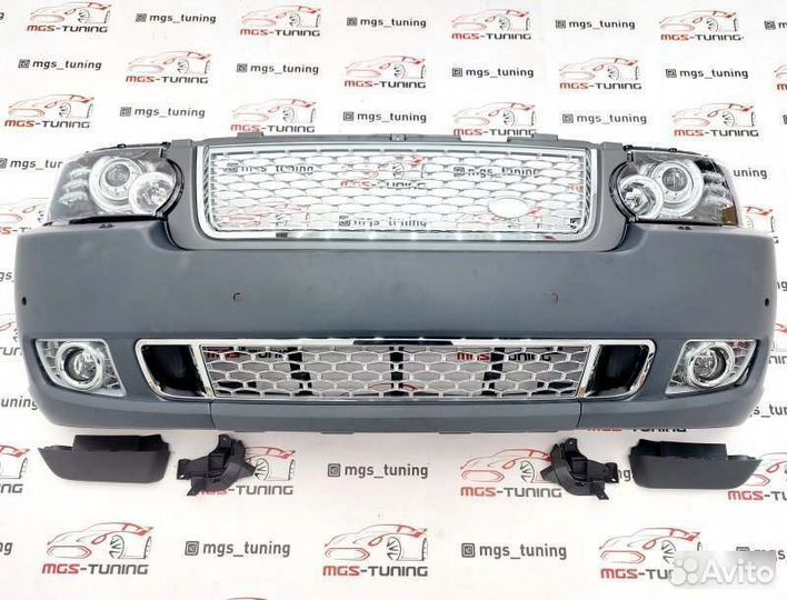 Бампер + фары Land Rover Range Rover