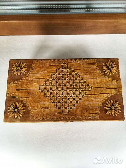 Коллекция шкатулок дерево и береста винтаж, ретро